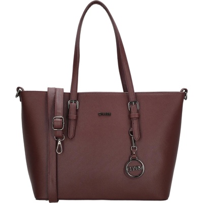 Tmavočervená veľká shopper kabelka na rameno „Misty“