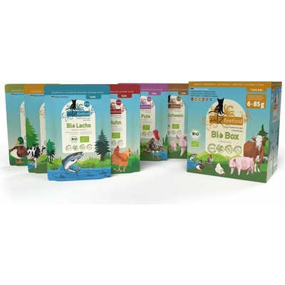 catz finefood Bio, kombinované balení I 6 x 85 g