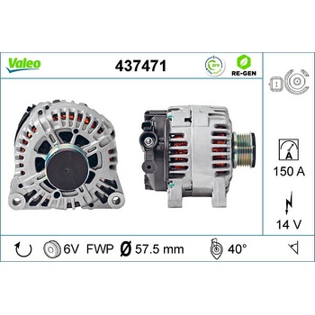 Alternátor VALEO 437471