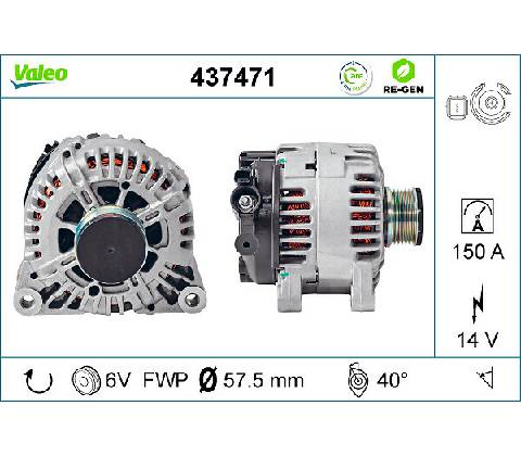 Alternátor VALEO 437471