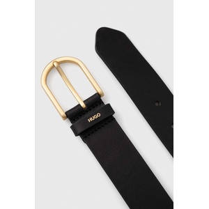 HUGO колан дамски от кожа Zoey Belt 3, 5cm (50486616) - answear - 156,45 лв