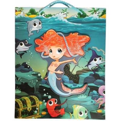 Raya Toys Хартиена торбичка за подарък с 3D принт Raya Toys Sea S, 23 см
