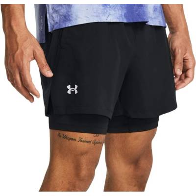 Under Armour šortky UA LAUNCH 5 2-IN-1 shorts-BLK 1382640-001