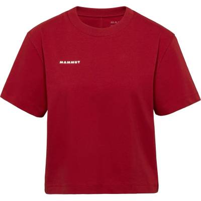 Mammut Дамска тениска Mammut Women's Base Cropped T-Shirt Mini Logo T-shirt - Dark Mammut Red (916-5629-0114)