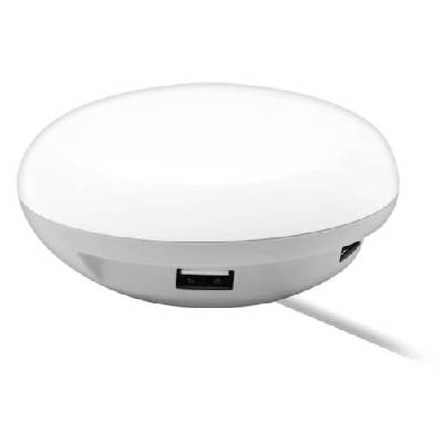 Настолна LED лампа с 2 х USB-A изхода за зареждане на мобилни устройства - Macally Nightstand Wall LED Light (LAMPCHARGEGO-E)
