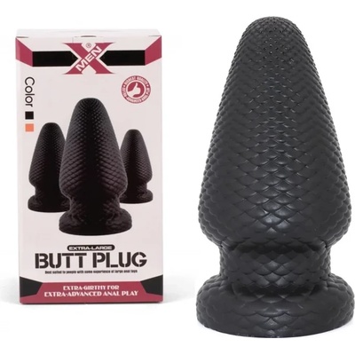 Анален разширител, голям и релефен, 20, 3см. - X-Men Butt Plug (XMEN000229)