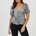Brave Soul Women's Wrap Top - Black/White
