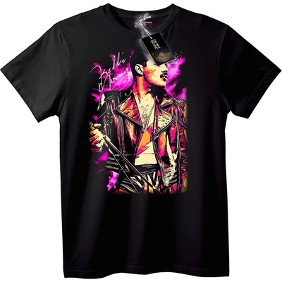 NOONEBRAND Тениска на Freddy Mercury - Rock звезда - L, White