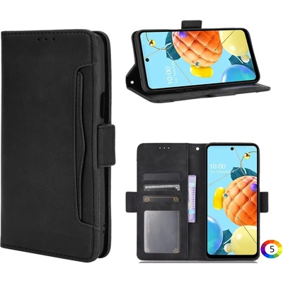 LG K42/K52/K62/Q52 Wallet Кожен Калъф и Протектор