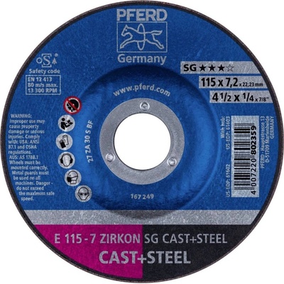 Pferd Brúsny kotúč lomený 115 x 22.23 mm 62211747 10 ks