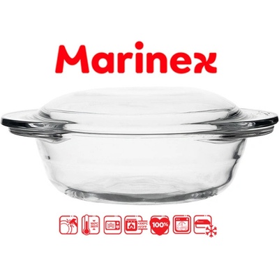 Marinex Кръгла йенска тенджера 1л 20/16/7.7СМ. 1л. 6455 (ek-crh2)