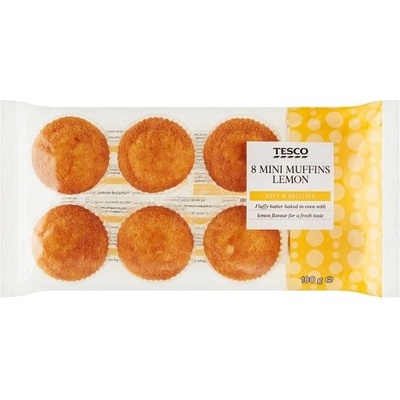 Tesco Mini mafiny s citrónovou príchuťou 180 g