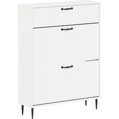 vidaXL Шкаф за обувки HAARLEM 78 x 24 x 103 см Инженерна дървесина (896875)
