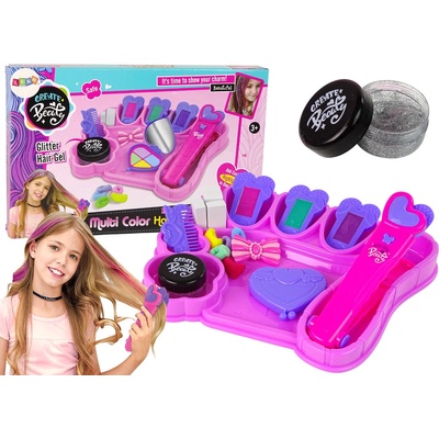 Lean Toys Sada na úpravu vlasov žehlička na melírovanie a vlasové doplnky