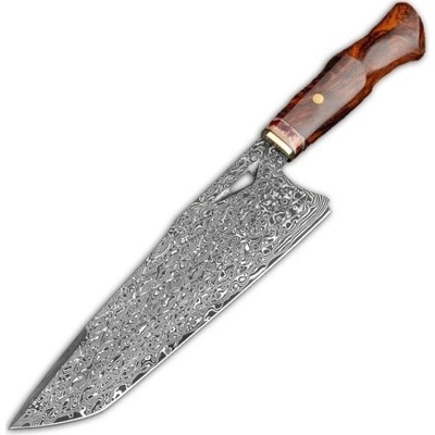 KnifeBoss kuchársky damaškový nôž Master Chef 8.5 22 cm Ironwood