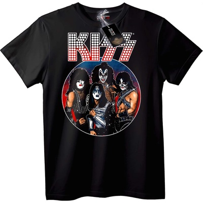 NOONEBRAND Тениска KISS Лого на Бандата - XS, Black