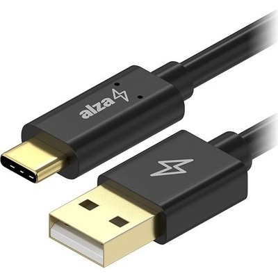 AlzaPower APW-CBTC2220B Core Charge USB-A to USB-C, 2.0, 2m, černý – Zboží Živě