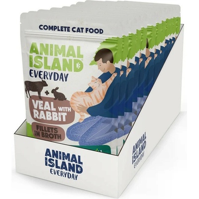 ANIMAL ISLAND Veal with rabbit Fillets in broth 12x 85 g
