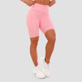 GymBeam Дамски байкър шорти Biker Pink L