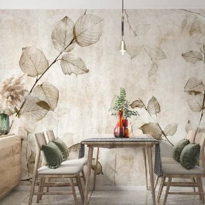 Decono Фототапет Beige Leaves