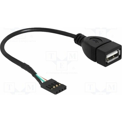 Delock 83291 USB 2.0 USB A zásuvka kolíkový konektor 4pin 0,2m