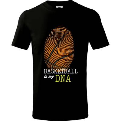 Basketball is my DNA tričko dětské bavlněné černá