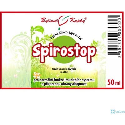 Bylinné kapky Bylinkářovo tajemství Spirostop 50 ml
