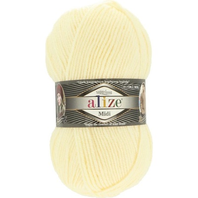 Alize Superlana Midi 01 krémová biela