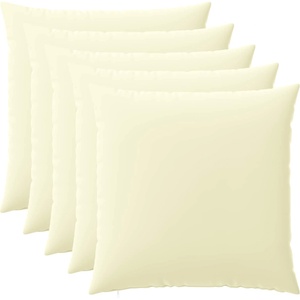vidaXL Калъфка за възглавница 6 pcs HEERLEN Кремаво 80 x 80 cm (913662)