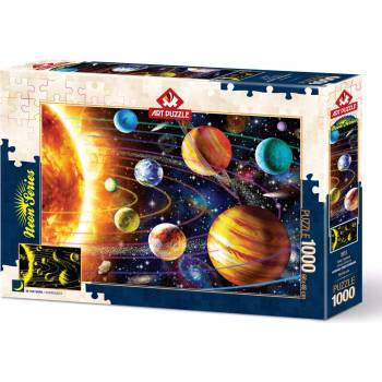 Image 1 of Art Puzzle - Puzzle Solar system neon - 1 000 piese