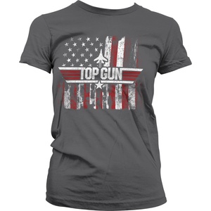 HYBRIS дамска тениска Top Gun - America - Grey - HYBRIS - PM-5-TTG022-H85-15-AZ