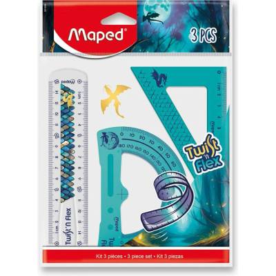 Maped Twist´n Flex Dragon 3dílná sada rýsovacích potřeb 981898