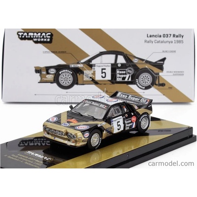 Tarmac Lancia 037 Grifone Esso N 5 Winner Rally Catalunia 1985 Fabrizio Tabaton Luciano Tedeschini Zlatá Černá 1:64