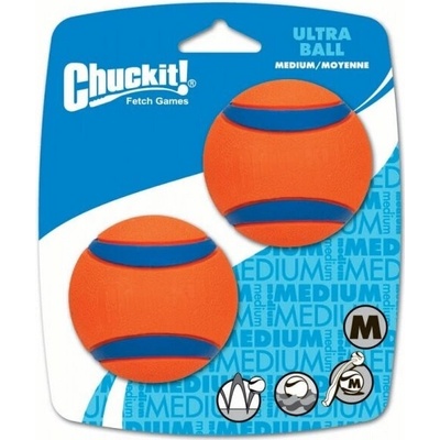 Chuckit! lopty Ultra Ball Medium 6,5 cm 2 ks