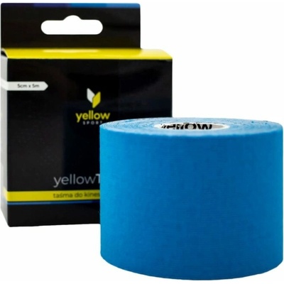yellowSPORT Kineziologická tejpovacia páska modrá 5 cm x 5 m