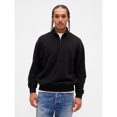 GAP Oversize mikina Heavyweight čierna