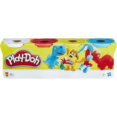 Hasbro B6508 Play-Doh Plastelína 4-balenie klasických farieb