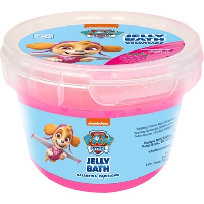 Nickelodeon Paw Patrol Jelly Bath prípravok do kúpeľa pre deti Raspberry Skye 100 g