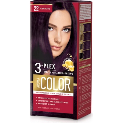 Aroma Color Farba na vlasy baklažán 22