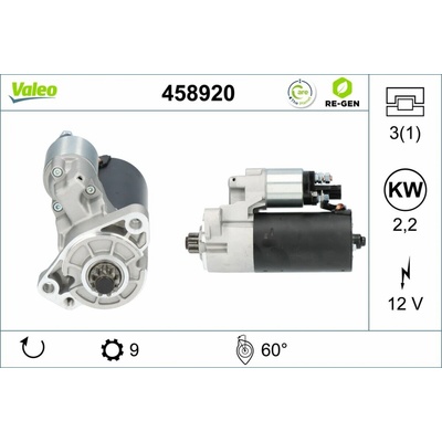 Startér VALEO 458920