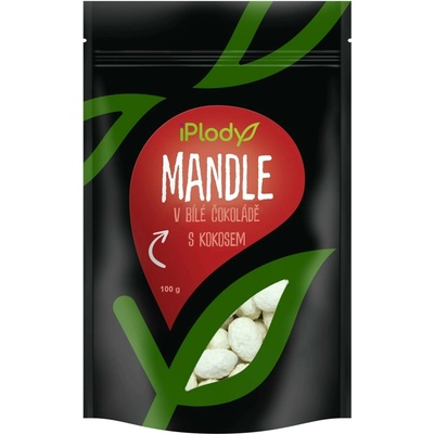 iPlody Mandle v bílé čokoládě s kokosem 100 g