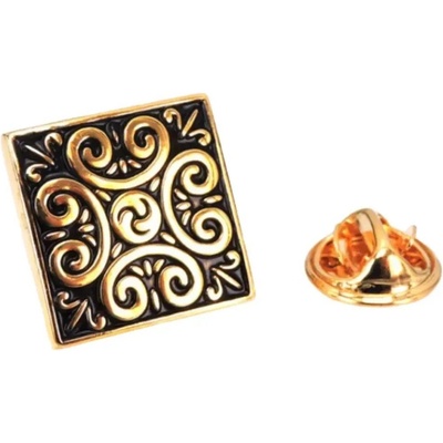 Amparo Miranda Brošňa do klopy Ornament AM605 zlatá