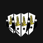 Winmau Пера WINMAU Rhino Players Black & White