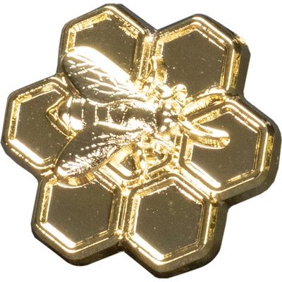 Odznak (pins) Včelári 1,6 cm - zlatý