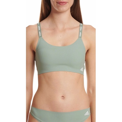 adidas Active Micro Flex Scoop Lounge Bra - Olive Green