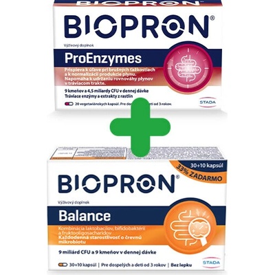 Biopron 9 30+10 kapsúl + Biopron ProEnzymes 20 kapsúl