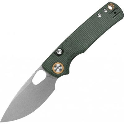 Vosteed Porcupine 14C28N Stonewash Green Micarta A2603