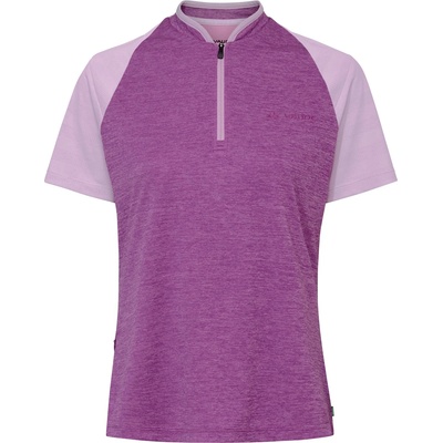Vaude Дамска фланелка с къс ръкав за колоездене Vaude Women's Tamaro Half Zip Shirt IV Cycling jersey - Magenta - размер 38 (EU) (156-2552-0812)