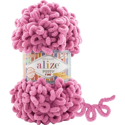 Alize příze Puffy Fine 178 malinově růžová