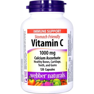 Webber Naturals Vitamín C askorbát vápenatý 1000 mg 120 kapsúl